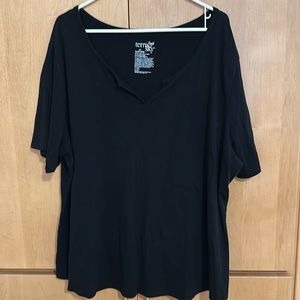 Black plus size top
